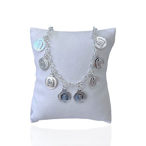 Pulseira Folheada Ouro 18k e Prata 925 Mandamentos