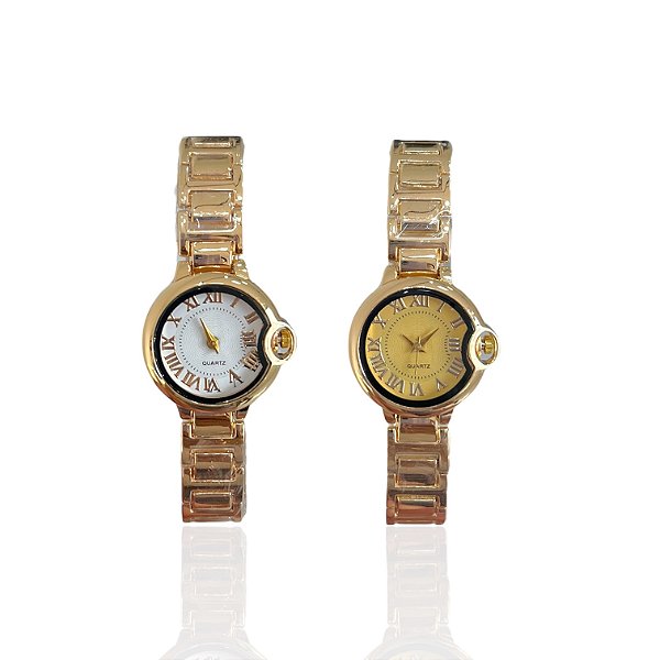 Relógio Aço Feminino Redondo