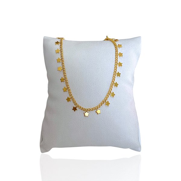 Pulseira Folheada Ouro 18k e Prata 925 Estrelas