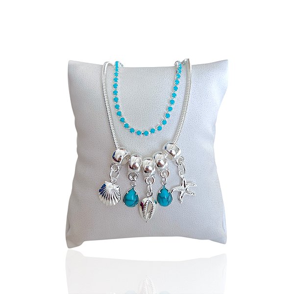 Pulseira Folheada Prata 925 Dupla Riviera Sereismo