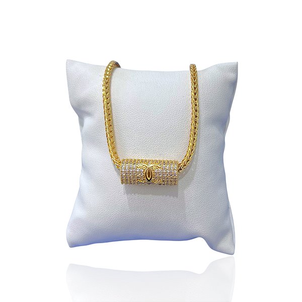 Pulseira Folheada Ouro 18k e Prata 925 Inspired Cravejado