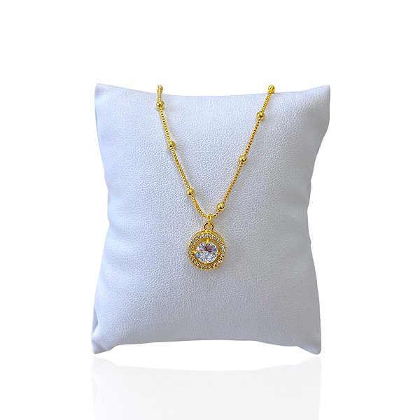 Pulseira Folheada Ouro 18k Bolinhas Mandala Ponto Luz Cravejada