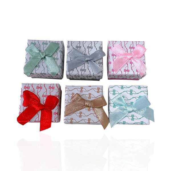 Caixas Presente Anel Com 6 Cores