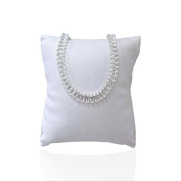 Pulseira Folheada Ouro 18k e Prata 925 Riviera Cravejada