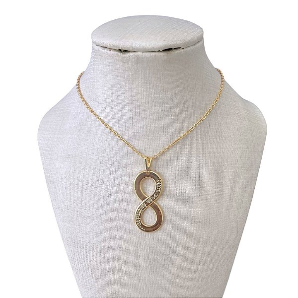 Colar Folheado Ouro 18k Infinito