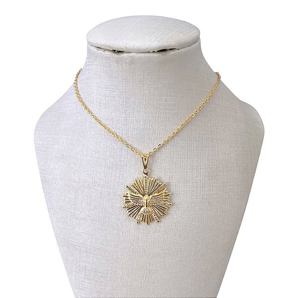 Colar Folheado Ouro 18k Espírito Santo