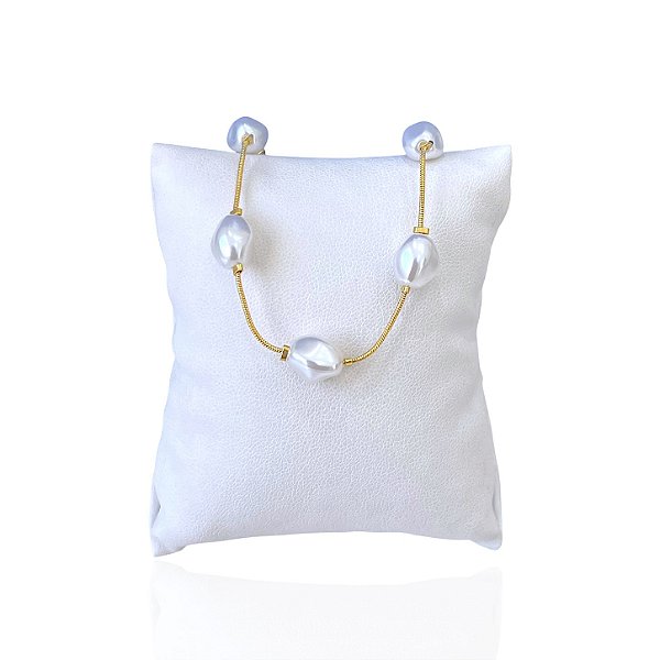 Pulseira Folheada Ouro 18k Pérolas