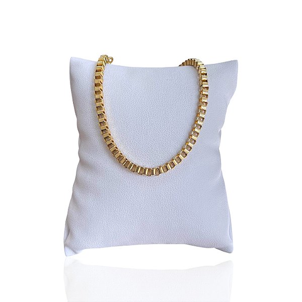 Pulseira Folheada Ouro 18k Veneza Quadrada