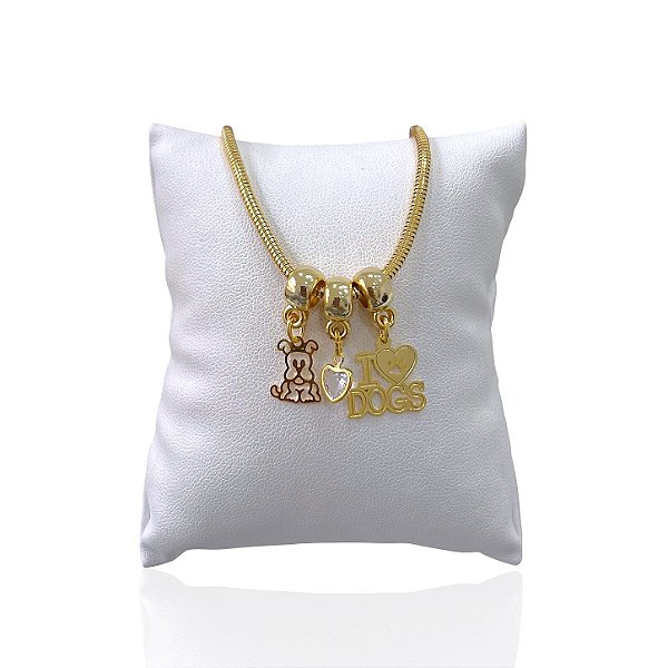 Pulseira Folheada Ouro 18k Malha Animal