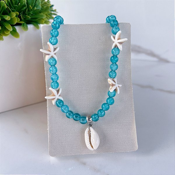 Choker Miçangas Bijuteria Sereismo