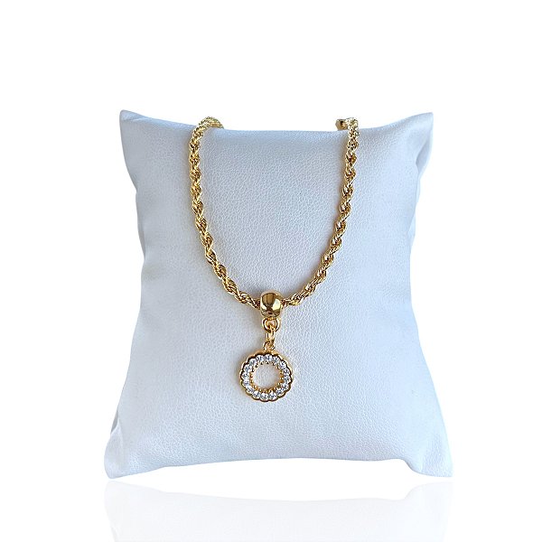 Pulseira Folheada Ouro 18k Cordão Baiano Mandala