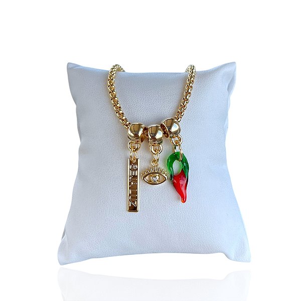 Pulseira Folheada Ouro 18k Cordão Baiano Patuá