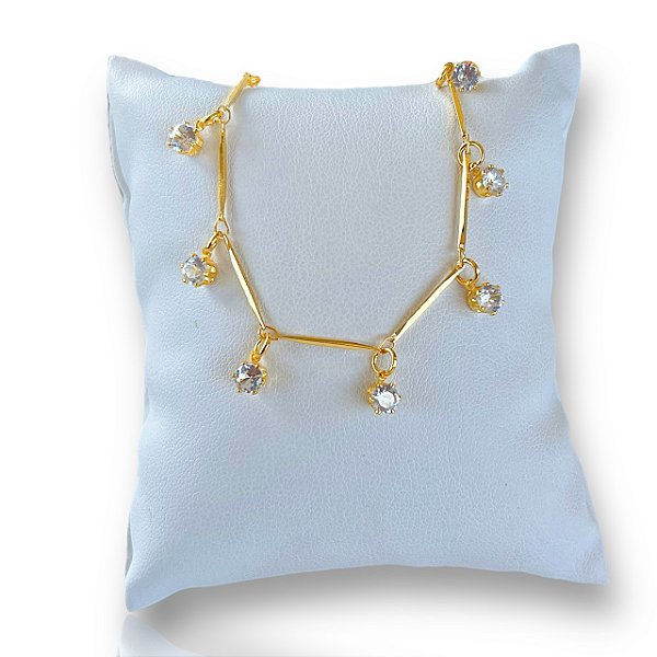 Pulseira Folheada Ouro 18k Pontos de Luz