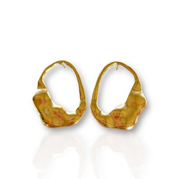 Brinco Folheado Ouro 18k Grande