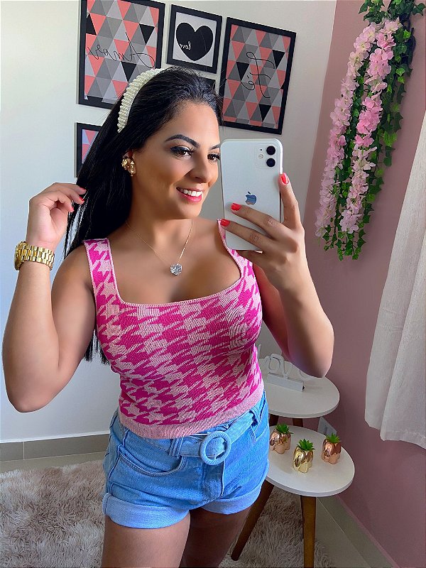 Cropped Modal Tricô