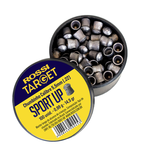 CHUMBO ROSSI TARGET SPORT UP (100 UN) 5,5mm