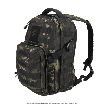 MOCHILA TÁTICA ASSAULT 15+2L MULTICAM BLACK