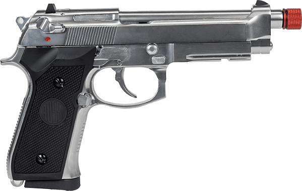 PISTOLA AIRSOFT GBB BERETTA M92 SILVER ROSSI