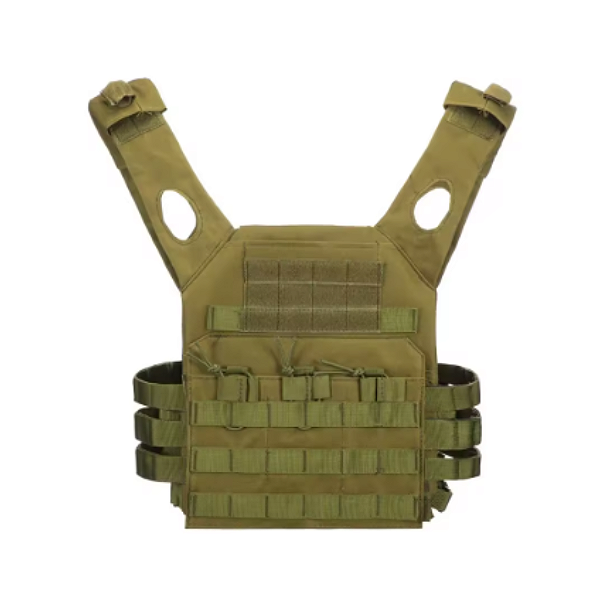 Colete Plate Carrier VerdeTático Airsoft C/Placa
