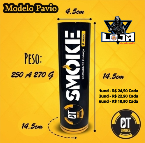 Granada de Fumaça Airsoft OT SMOKE