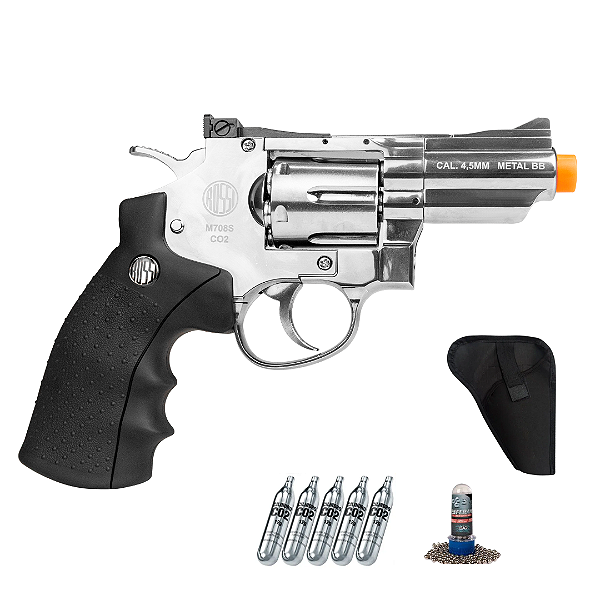 Revolver Airgun 708s Co2 4,5mm - Rossi