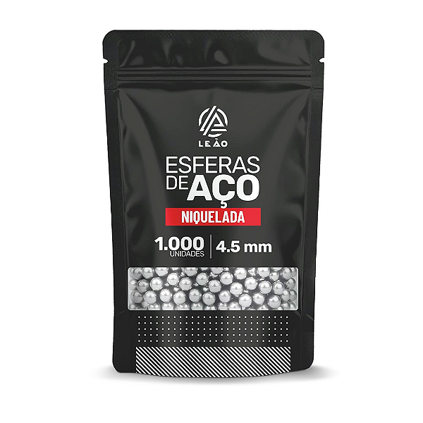 Esfera Metal Aço Metal Niquel 4.5mm Airgun - 1000 unidades