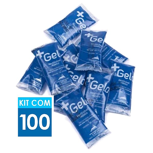Gelo Gel Artificial Flexível +Gelo 15g | Kit com 100 unidades