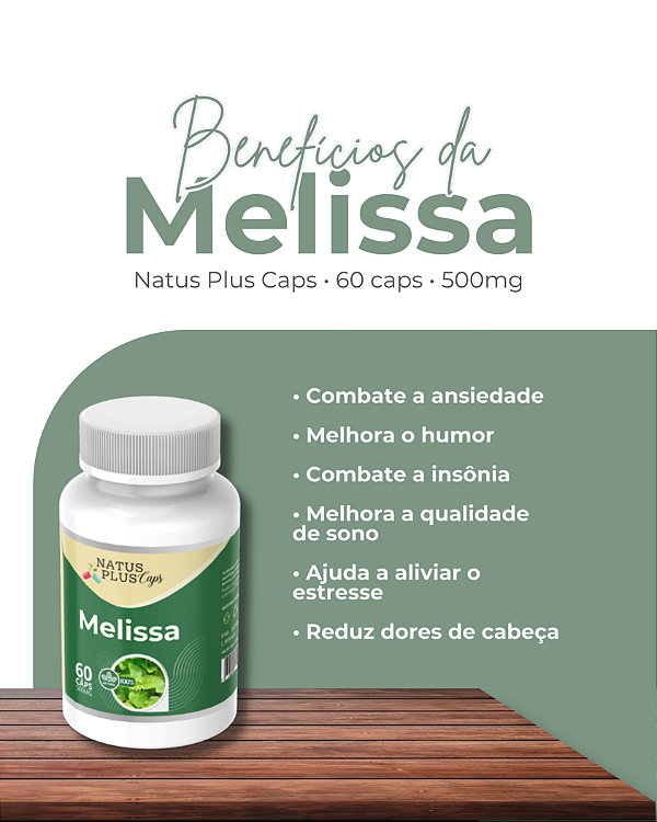 Melissa |  Natus Plus 60 Capsulas - 500mg