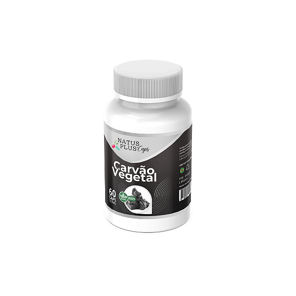 Carvāo Vegetal Natus Plus |  60 Capsulas -  500mg