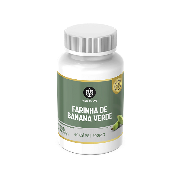 Farinha de Banana Verde Mais Plant | 60 Cápsulas - 500mg