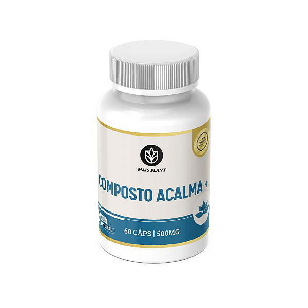 Composto Acalma + Mais Plant 60 Caps 500mg