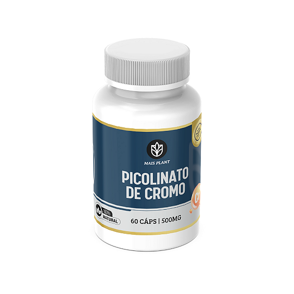 Picolinato de Cromo Mais Plant | 60 Cápsulas - 500mg