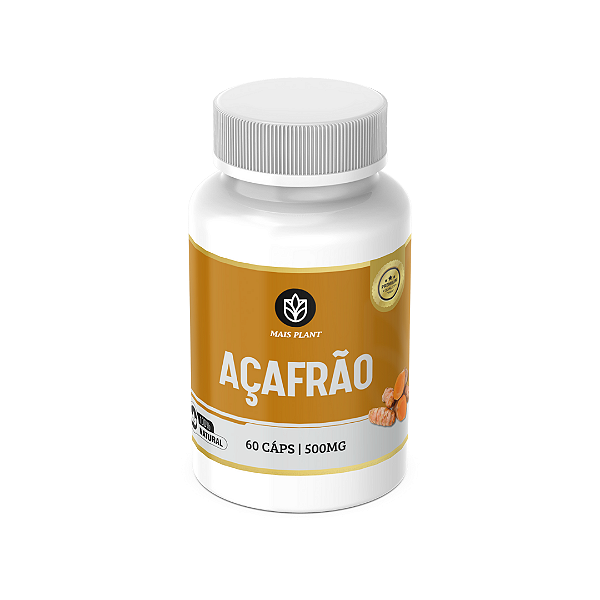 Açafrão Mais Plant | 60 Capsulas - 500mg