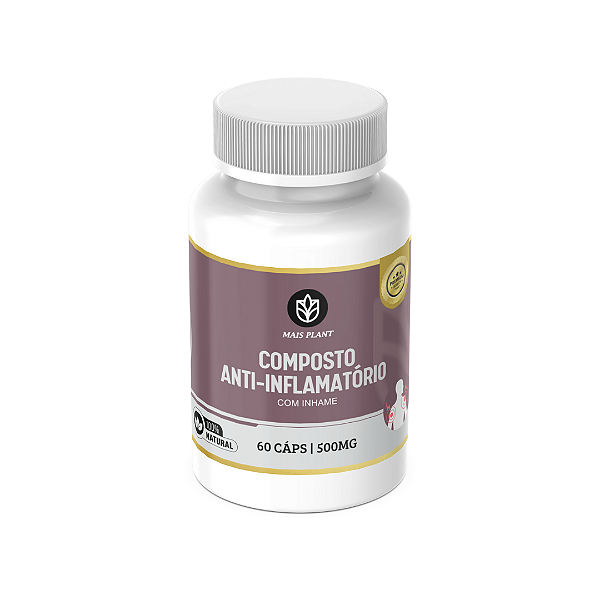 Composto Anti-Inflamatório Mais Plant | 60 Cápsulas - 500mg