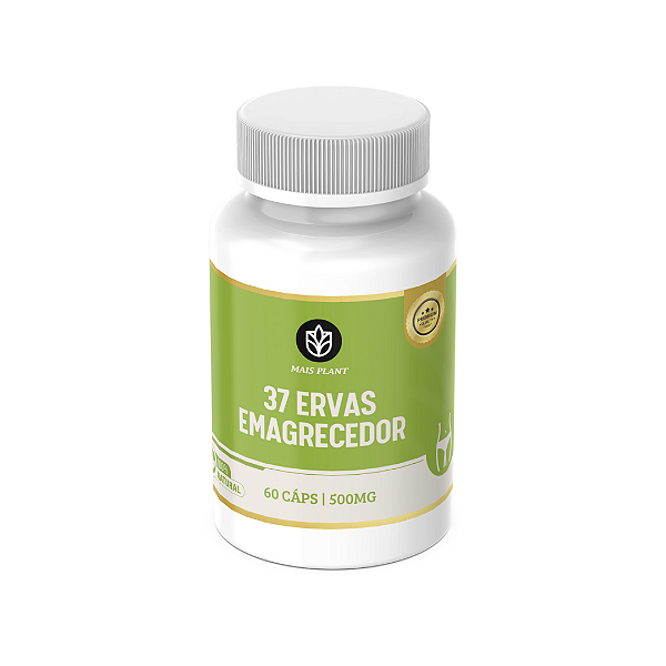 37 Ervas Emagrecedor Mais Plant | 60 Capsulas - 500mg