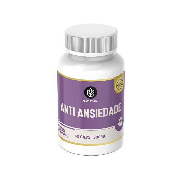 Anti Ansiedade Mais Plant | 60 Cápsulas - 500mg