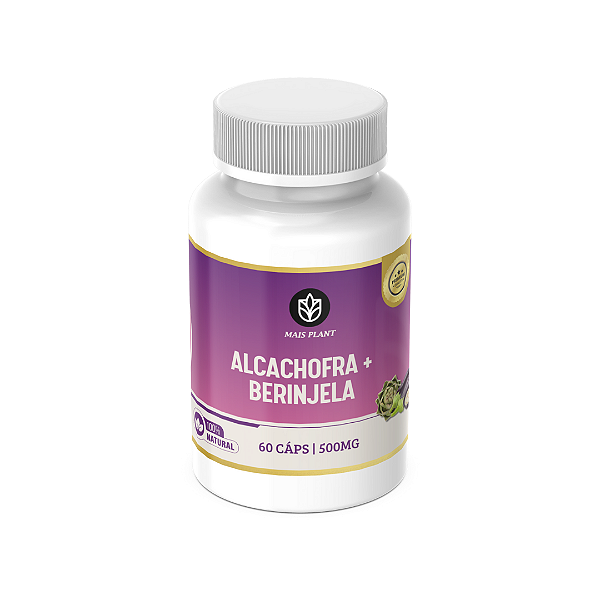 Alcachofra + Berinjela Mais Plant | 60 Capsulas - 500mg