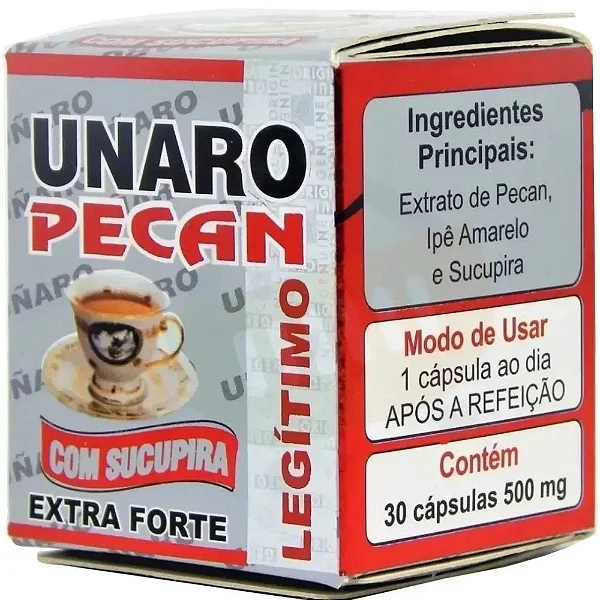 Unaro Pecan Extra Forte – 30 Cápsulas de 500mg