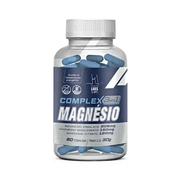 Complex Magnésio 3 em 1 – 60 cápsulas | Health Labs