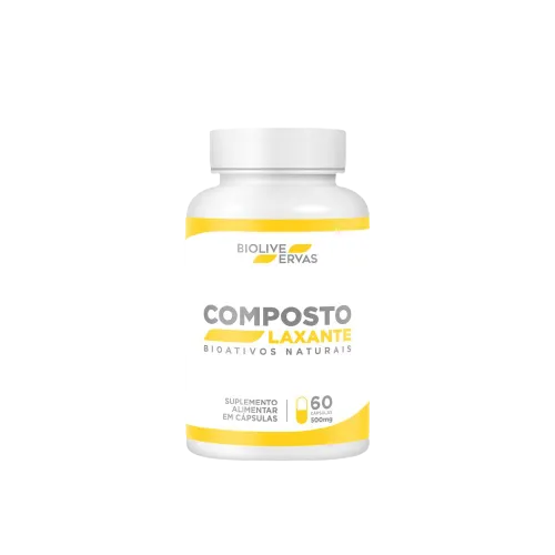 Composto Laxante Biolive Ervas – 60 Cápsulas de 500mg
