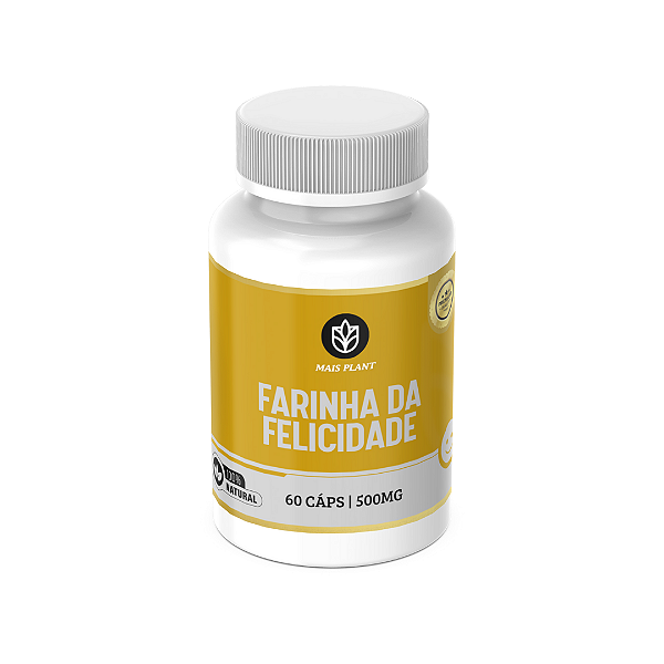 Farinha da Felicidade Mais Plant | 60 Cápsulas - 500mg