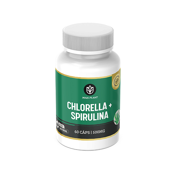 Chlorella + Spirulina | 60 Capsulas - 500mg