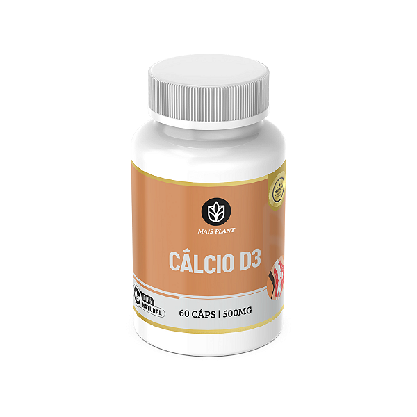 Cálcio D3 Mais Plant | 60 Cápsulas - 500mg