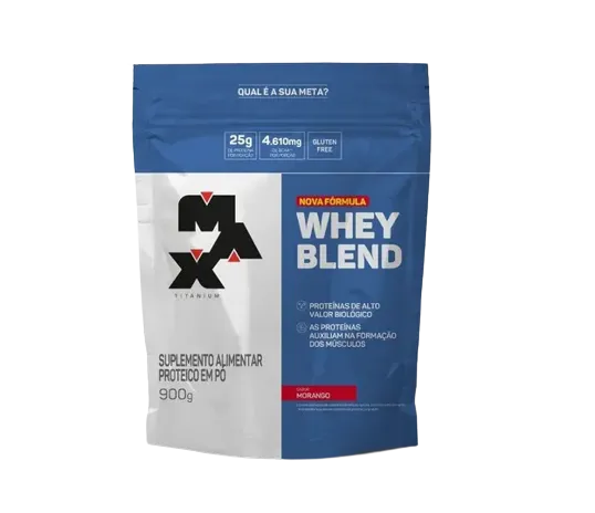 Whey Blend Refil 900g Morango