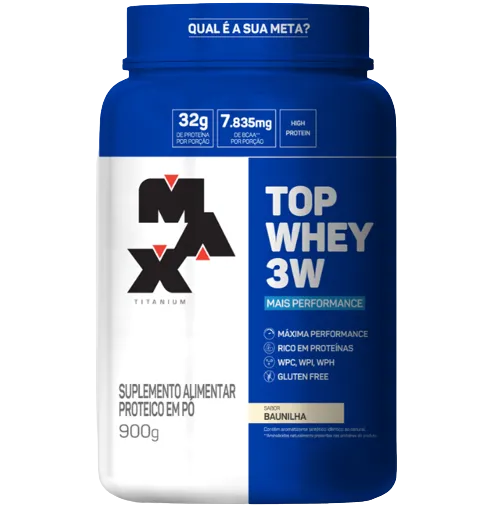Top Whey 3W Performance 900g Baunilha