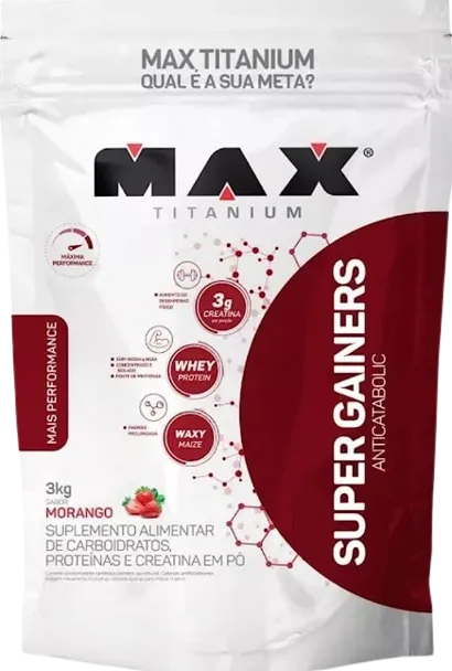 Super Gainers Refil 3kg Morango