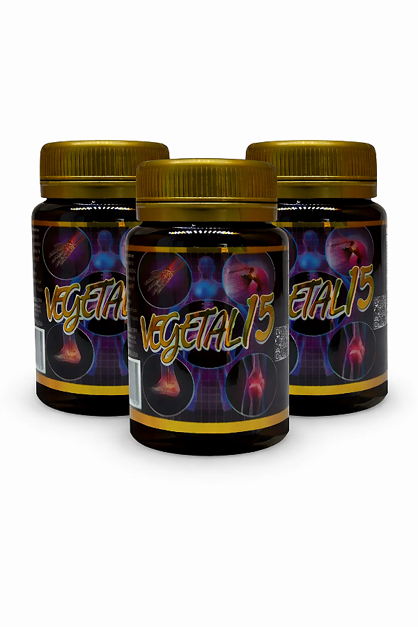 Kit 3 Vegetal 15 – 15 Cápsulas de 500mg