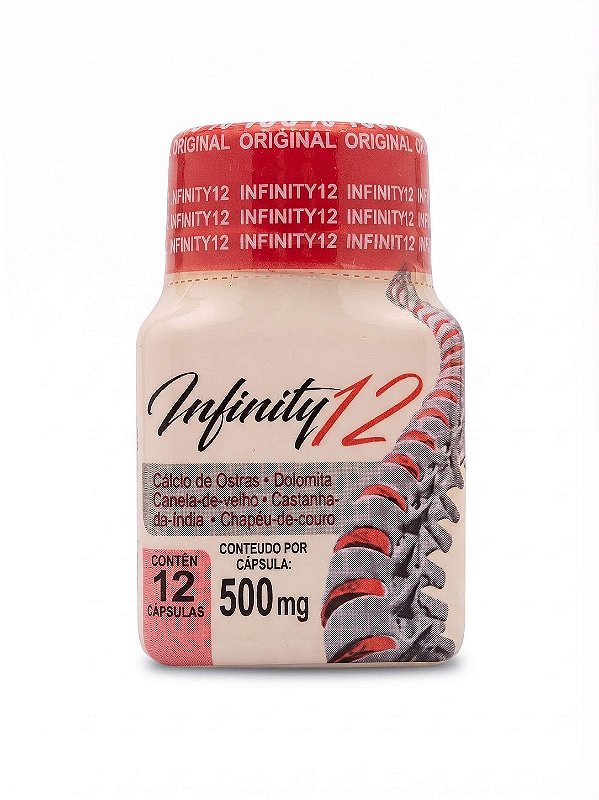 Suplemento Natural Infinity 12 500mg Original - Saúde Articular, Óssea e Circulatória