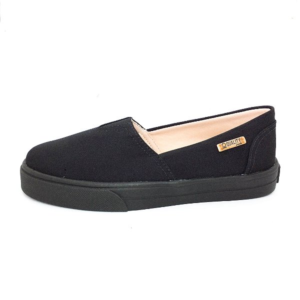 slip on sola preta