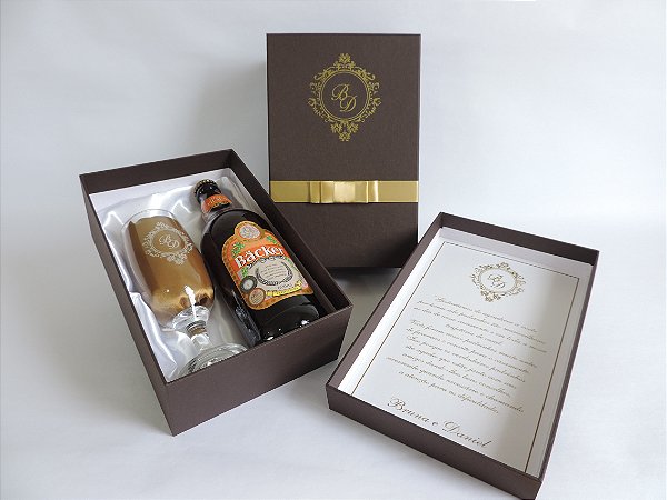 Taça de Cerveja - Kit Individual + Mensagem Interna + Espaço Artesanal 600ml